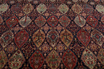13x17 Navy and Multicolor Turkish Persian Rug