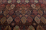 13x17 Navy and Multicolor Turkish Persian Rug