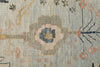 10x13 Light Blue and Multicolor Turkish Oushak Rug