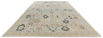10x13 Light Blue and Multicolor Turkish Oushak Rug