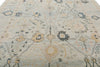 10x13 Light Blue and Multicolor Turkish Oushak Rug