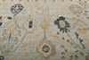 10x13 Light Blue and Multicolor Turkish Oushak Rug