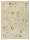 10x14 Light Blue and Multicolor Turkish Oushak Rug