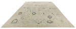 10x14 Light Blue and Multicolor Turkish Oushak Rug