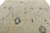 10x14 Light Blue and Multicolor Turkish Oushak Rug
