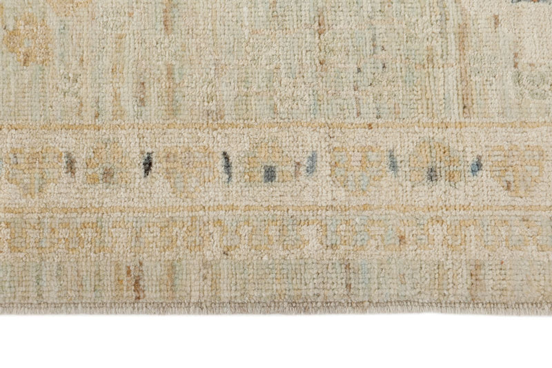 10x14 Light Blue and Multicolor Turkish Oushak Rug