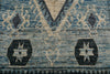 7x10 Blue and Ivory Anatolian Traditional Rug
