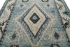 7x10 Blue and Ivory Anatolian Traditional Rug