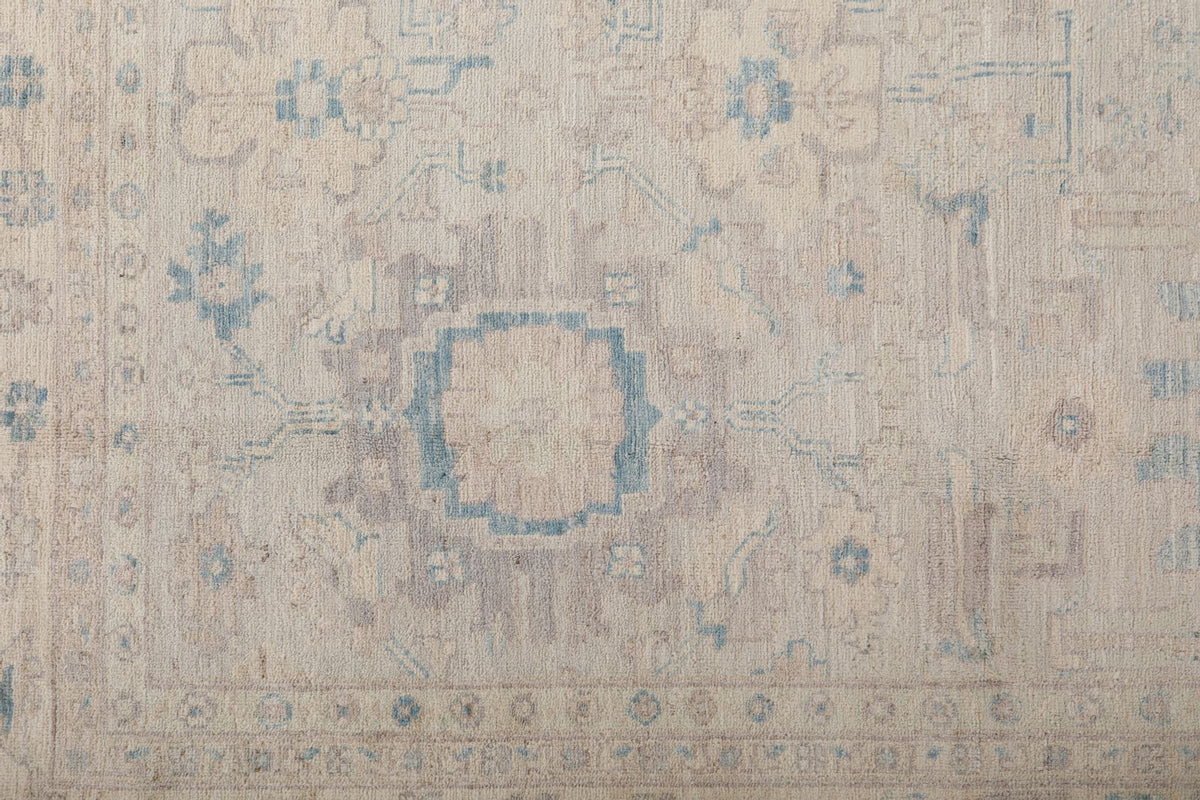 9x12 Ivory and Beige Anatolian Traditional Rug