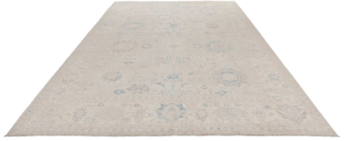 9x12 Ivory and Beige Anatolian Traditional Rug