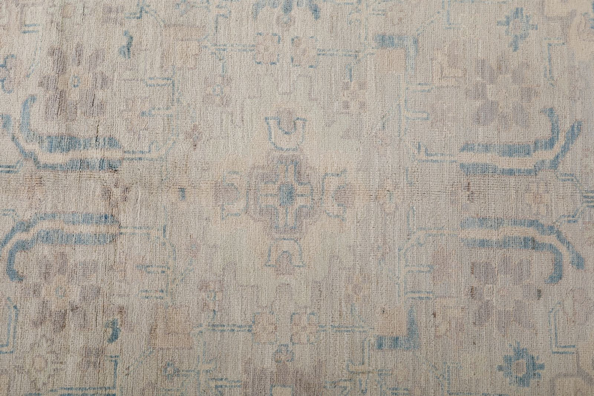 9x12 Ivory and Beige Anatolian Traditional Rug