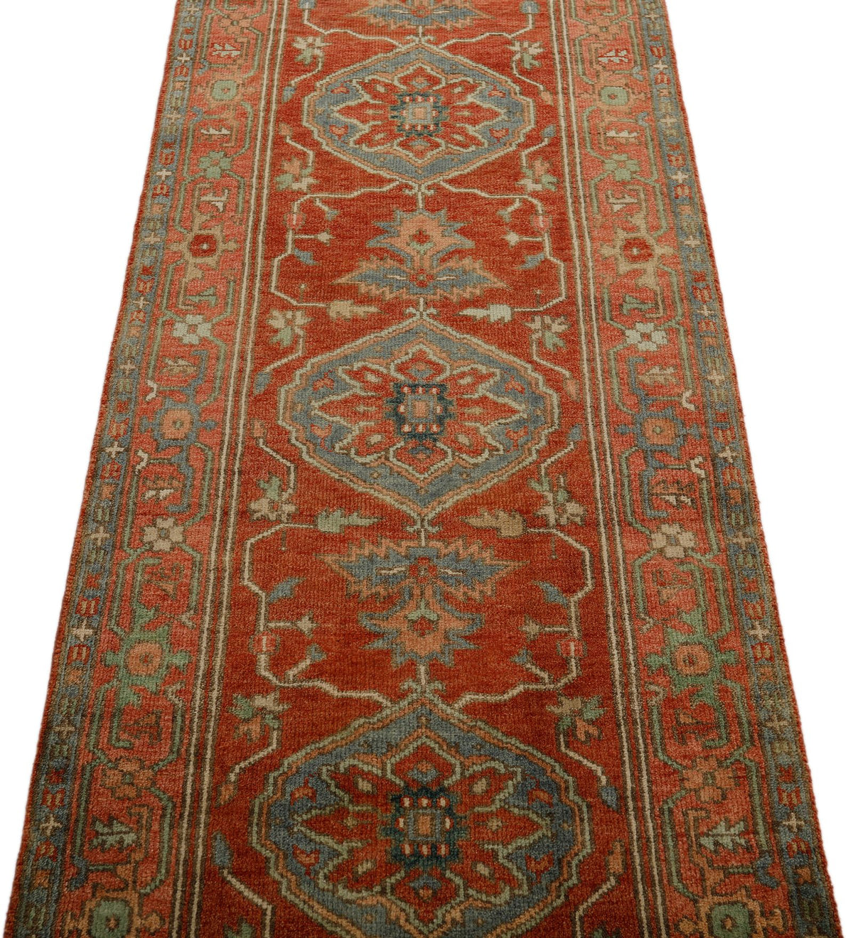 3x10 Rust and Multicolor Turkish Persian Runner
