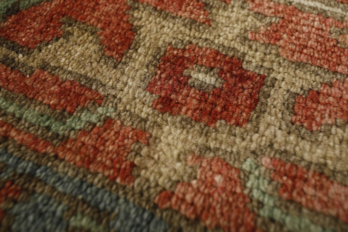 3x10 Rust and Multicolor Turkish Persian Runner