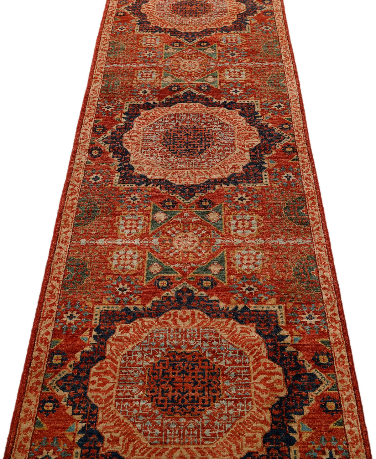 3x20 Rust and Ivory Turkish Tribal Runner