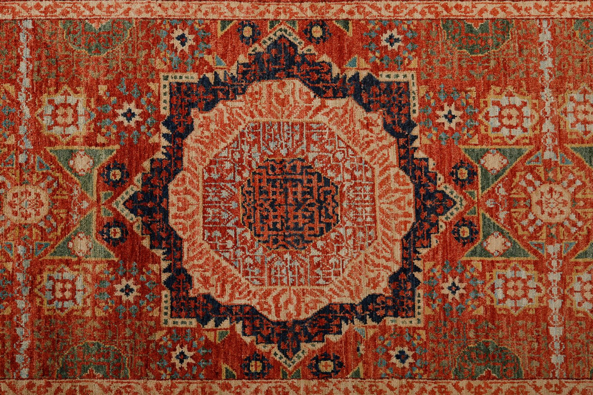 3x20 Rust and Ivory Turkish Tribal Runner