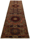 3x10 Light Camel and Multicolor Turkish Tribal Runner