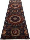 3x10 Light Blue and Multicolor Turkish Tribal Runner