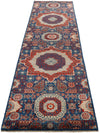 3x10 Light Blue and Multicolor Turkish Tribal Runner