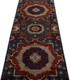 3x10 Light Blue and Multicolor Turkish Tribal Runner