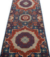 3x10 Light Blue and Multicolor Turkish Tribal Runner