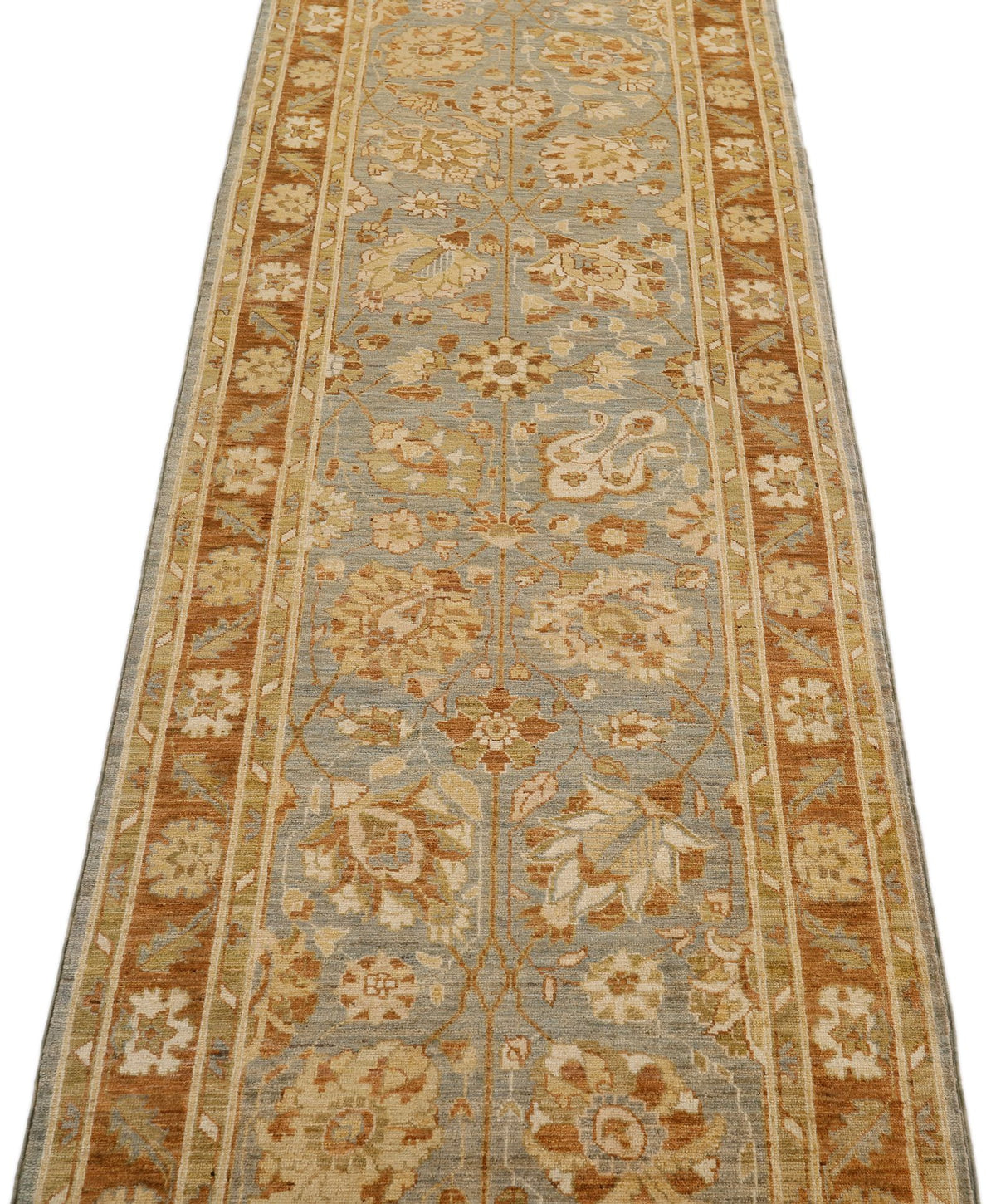 3x12 Gray and Brown Turkish Persian Runner