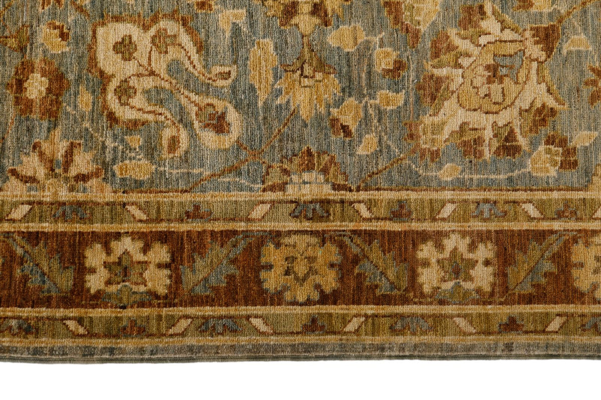 3x12 Gray and Brown Turkish Persian Runner
