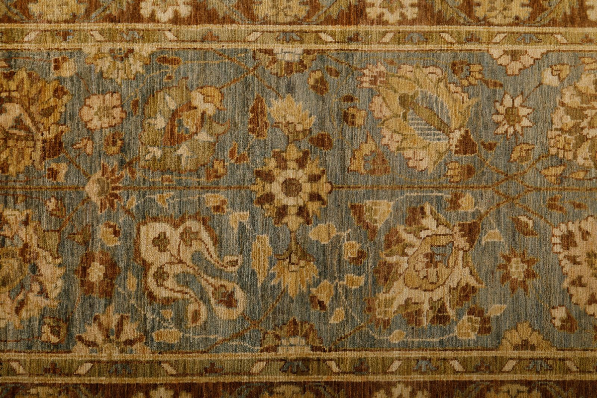 3x12 Gray and Brown Turkish Persian Runner