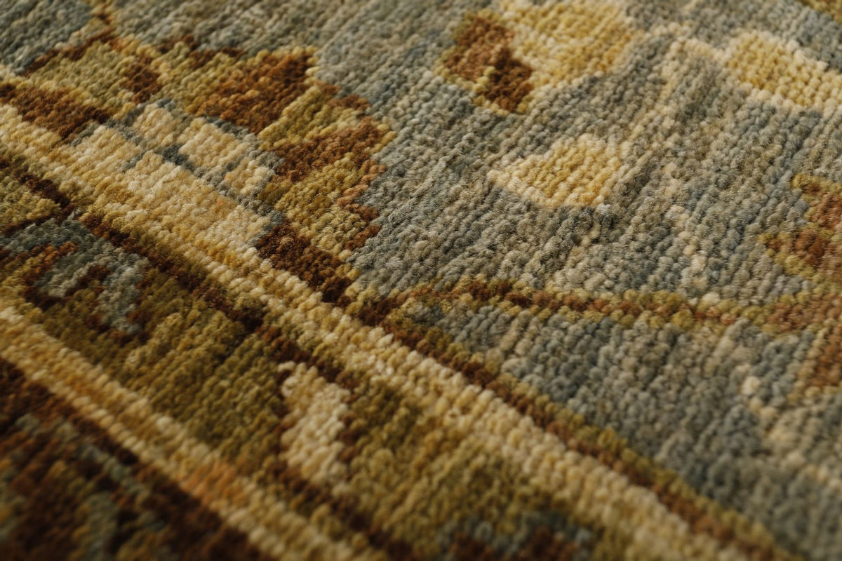 3x12 Gray and Brown Turkish Persian Runner