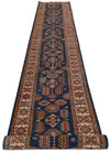 3x19 Navy and Ivory Kazak Tribal Runner