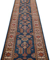3x19 Navy and Ivory Kazak Tribal Runner