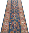 3x19 Navy and Ivory Kazak Tribal Runner