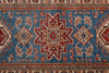 2x8 Blue and Ivory Kazak Tribal Runner