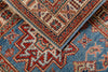 2x8 Blue and Ivory Kazak Tribal Runner