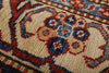 3x10 Red and Ivory Kazak Tribal Runner