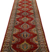 3x14 Red and Ivory Kazak Tribal Runner