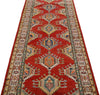 3x14 Red and Ivory Kazak Tribal Runner