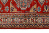 3x7 Red and Ivory Kazak Tribal Runner