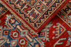 3x7 Red and Ivory Kazak Tribal Runner