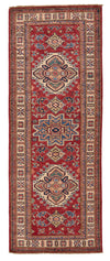 2x7 Red and Ivory Kazak Tribal Runner