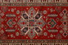 3x10 Red and Ivory Kazak Tribal Runner