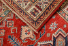 3x10 Red and Ivory Kazak Tribal Runner