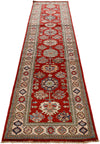 2x10 Red and Ivory Kazak Tribal Runner