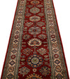 2x10 Red and Ivory Kazak Tribal Runner