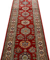 2x10 Red and Ivory Kazak Tribal Runner