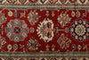 2x10 Red and Ivory Kazak Tribal Runner