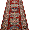 3x10 Red and Ivory Kazak Tribal Runner