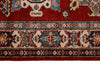 3x10 Red and Ivory Kazak Tribal Runner