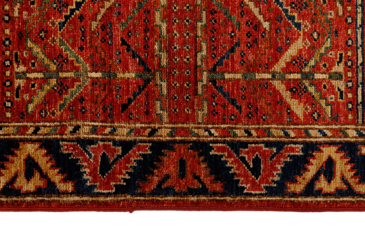 3x10 Rust and Navy Anatolian Traditional Runner