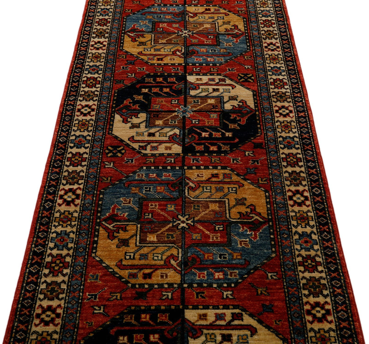 3x10 Rust and Ivory Turkish Tribal Runner