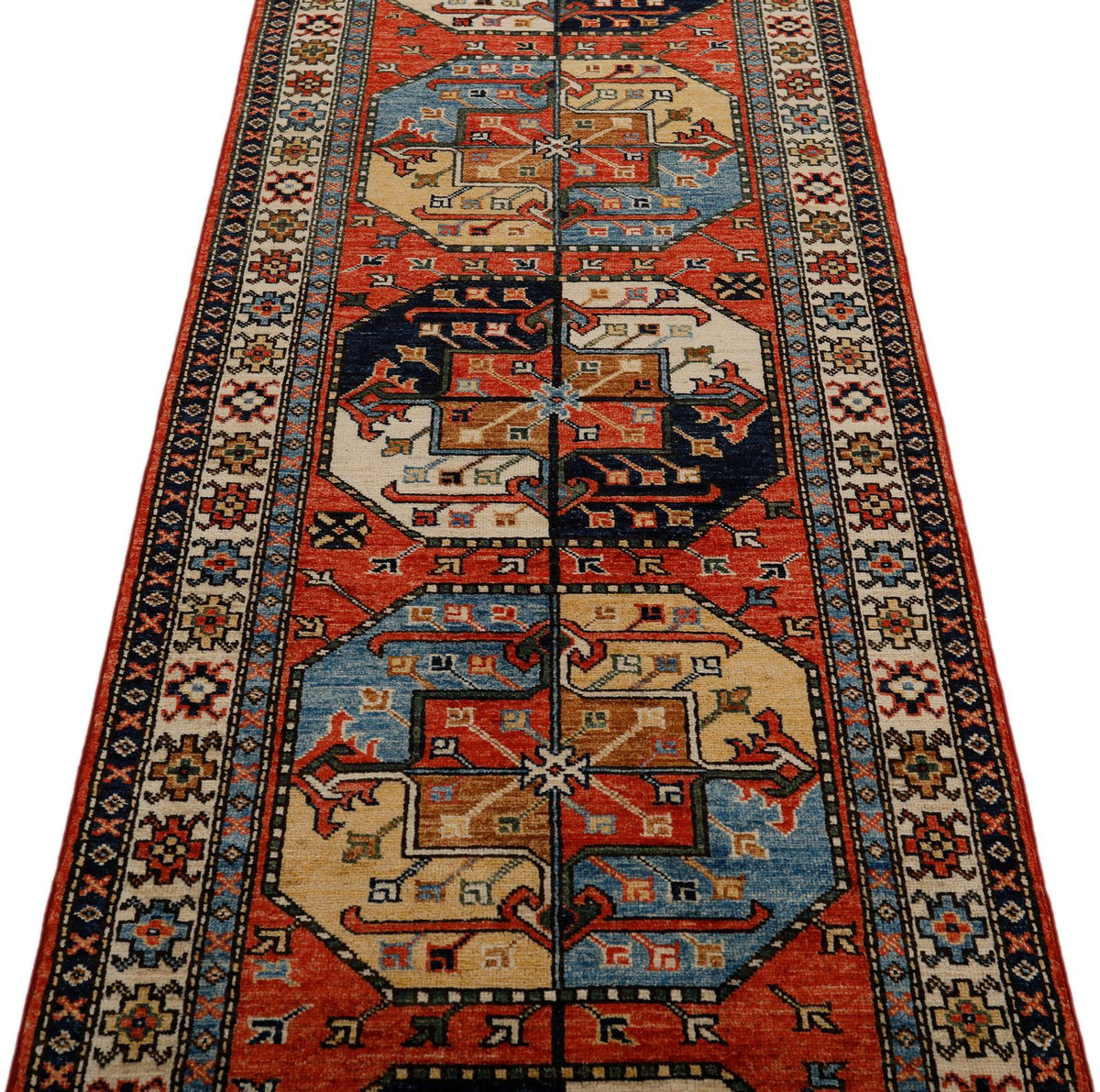 3x10 Rust and Ivory Turkish Tribal Runner